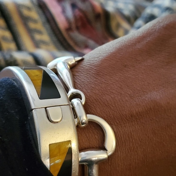 Vintage Tigers Eye Taxco Mexico Bracelet - Picture 7 of 9